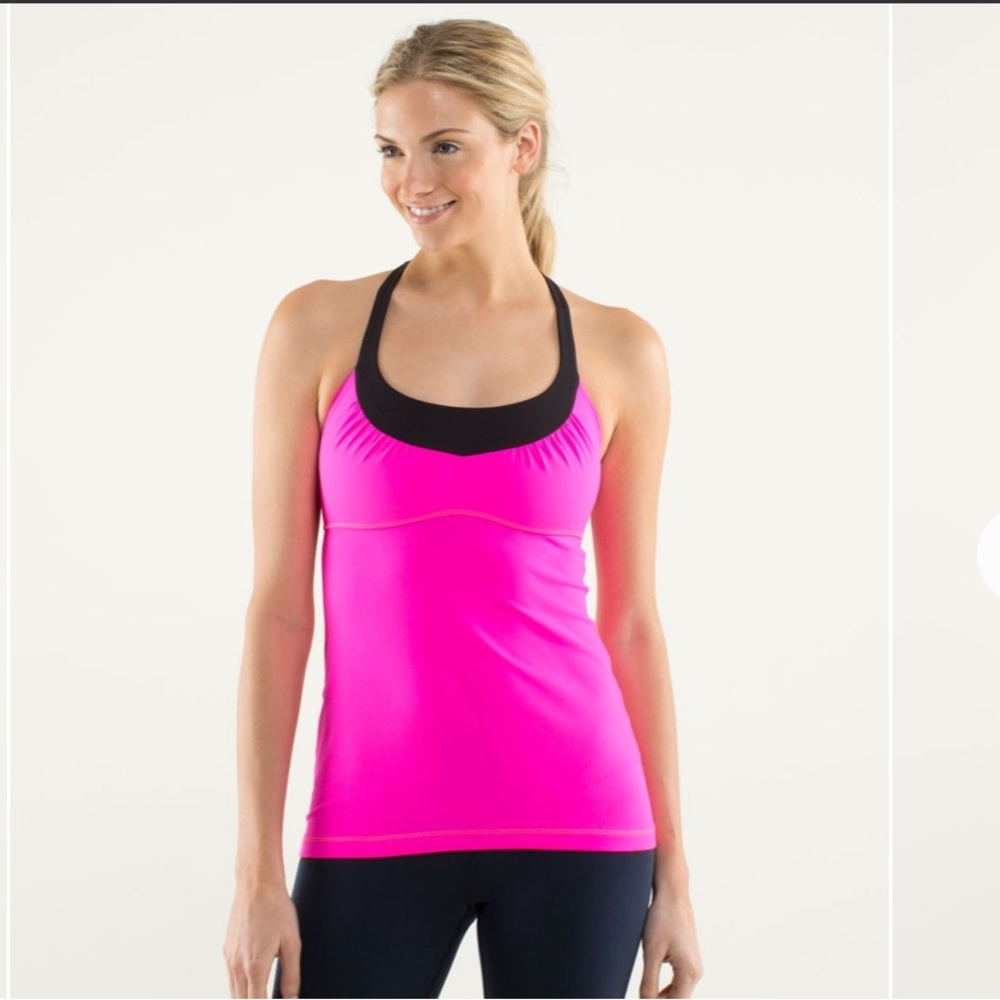 Lululemon Scoop Me Up Tank II
Raspberry Glo Light / Black Size 8